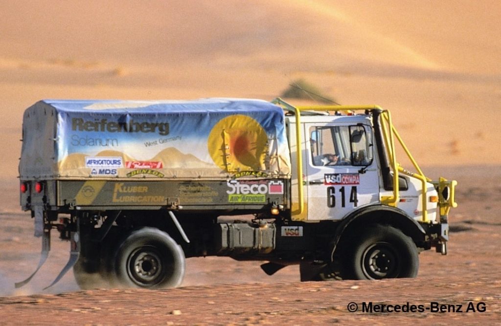 L'Unimog U1300L remportait le Paris Dakar en 1985